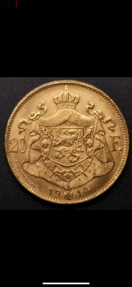 20 franc Albertroi 1914 - Bonne affaire - Hainaut - photo 2